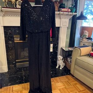 New Year’s Eve Ready! Calvin Klein Black Sequin Jumper